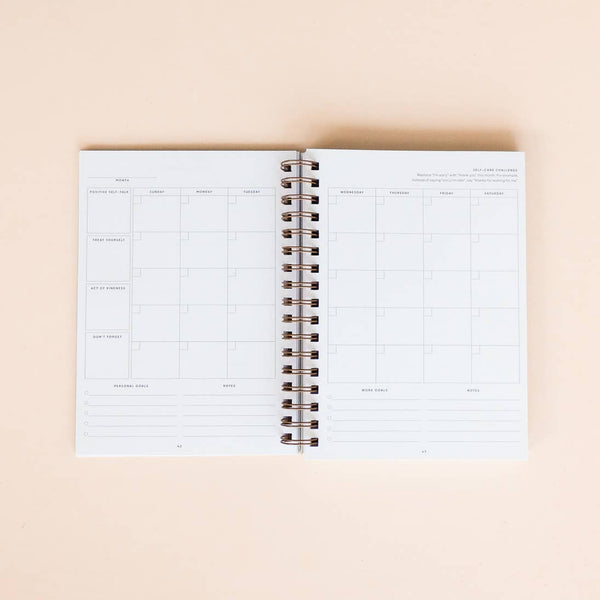 The Self Care Daily Planner Gray