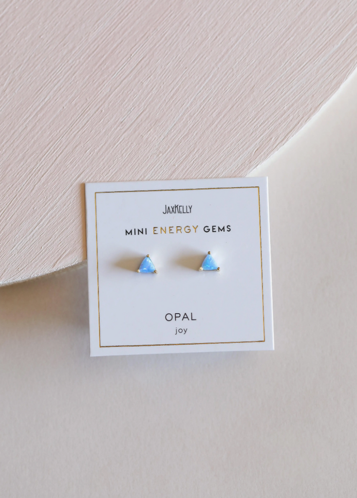 Opal - Mini Energy Gem Stud Earring