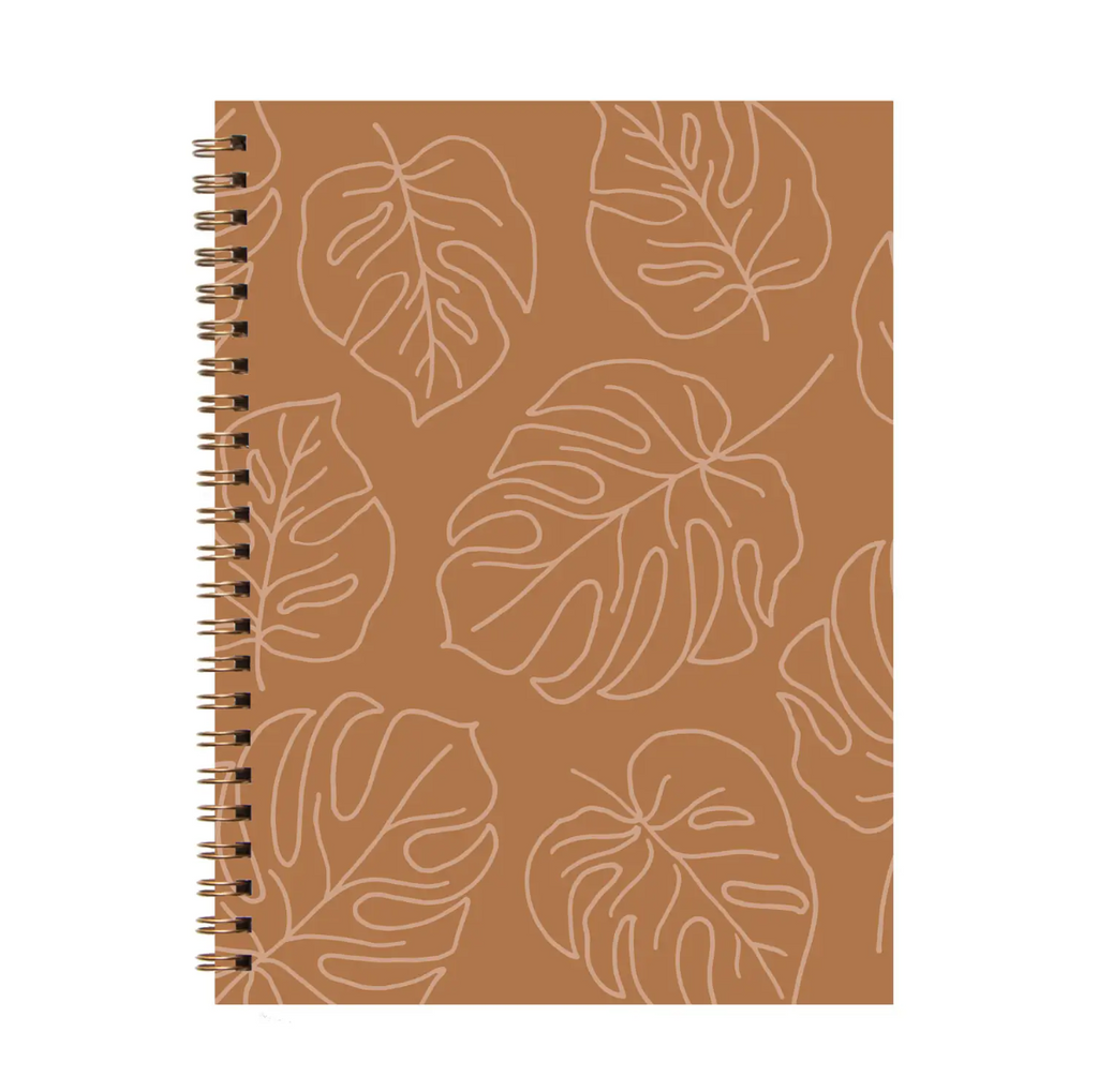 Monstera Leaf Journal Rust